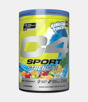 C4 Sport Strength Hawaiian Punch Pre Workout Powder